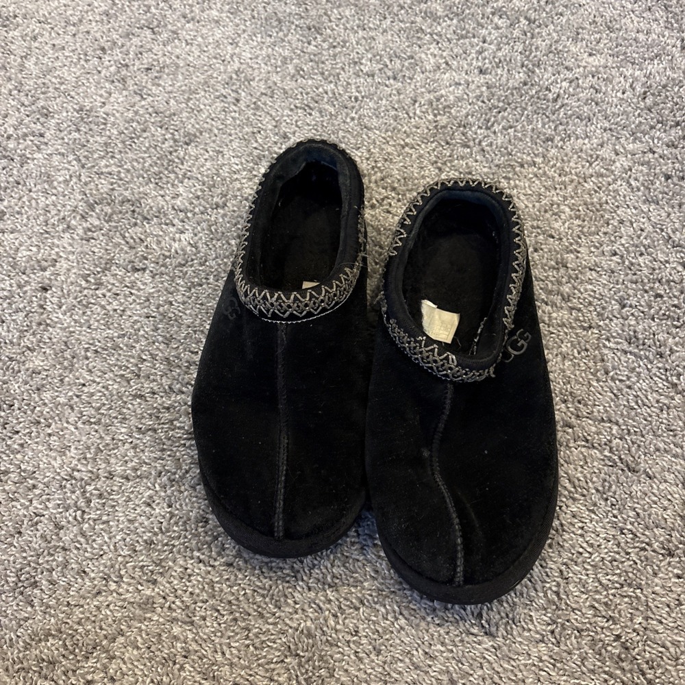 UGG Australia Tasman Women's Suede Slippers - Black, 9 Aztec UK 7 House Lounge